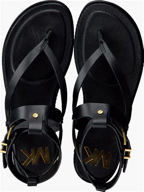 zwarte michael kors sandalen pearson thong|MICHAEL Michael Kors Pearson Leather Toe.